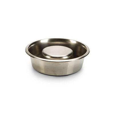 Beeztees Paslanmaz Çelik Yavaş Besleme Köpek Mama Kabı 20cm