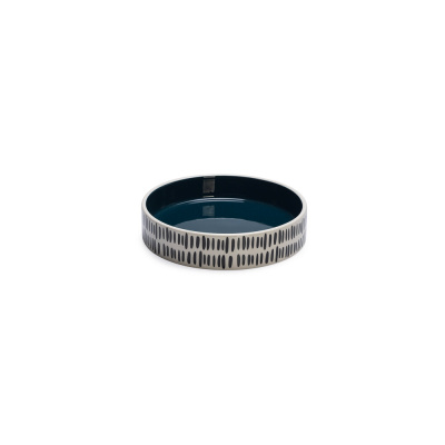 Beeztees Kediler için Seramik Mama ve Su Kabı 16,5cm 300ml (Siyah-Beyaz)