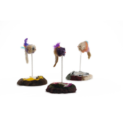 Beeztees Tüylü Fare Yaylanabilir Kedi Oyuncağı 14,5x14,5x28cm
