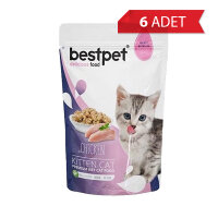 BestPet Pouch Tavuklu Yavru Kedi Konservesi 85gr (6 Adet)