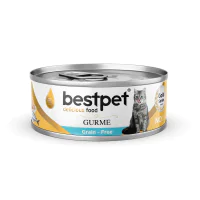 BestPet Gurme Jöle İçinde Ton Balıklı ve Hamsili Tahılsız Yetişkin Kedi Konservesi 85gr