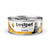 BestPet Gurme Jöle İçinde Tavuklu Tahılsız Yetişkin Kedi Konservesi 85gr