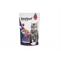 BestPet Pouch Kuzu Etli Yetişkin Kedi Konservesi 85gr