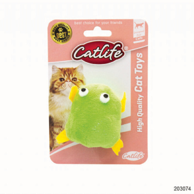 Catlife Titreşimli Kurbağa Kedi Oyuncağı 7cm