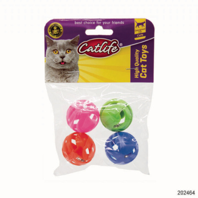 Catlife Zilli Top Kedi Oyuncağı (4 Adet)