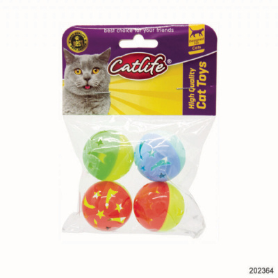 Catlife Zilli Top Kedi Oyuncağı 4cm (4'lü)