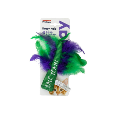 CATSTAGES Krazy Kale Catnipli Peluş Kedi Oyuncağı 15,2x5,1cm (Yeşil)
