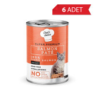 Chef's Choice Somonlu Yetişkin Kedi Konservesi 400gr (6 Adet)