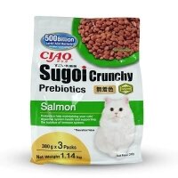 CIAO Sugoi Crunchy Somonlu Bağışıklık Sistemi Destekleyici Prebiyotik Kedi Maması 1,14kg
