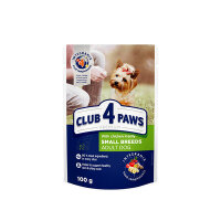 Club4Paws Premium Pouch Jöle İçinde Tavuklu Küçük Irk Yetişkin Köpek Konservesi 100gr