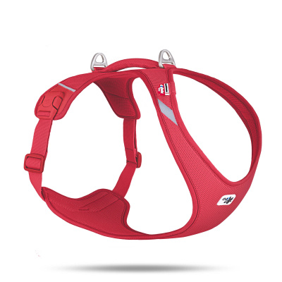Curli Belka Harness Air-Mesh Köpek Göğüs Tasması 62,8x70,1cm (Kırmızı) [2XL]