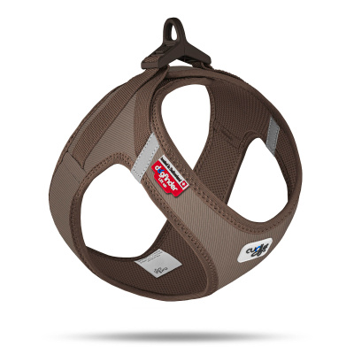 Curli Vest Harness Softshell Köpek Tasması 49,1x55,4cm (Kahverengi) [L]