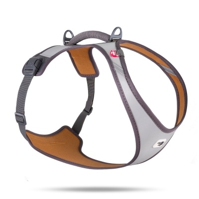 Curli Glow Belka Harness Köpek Göğüs Tasması (Gri) [2XL]