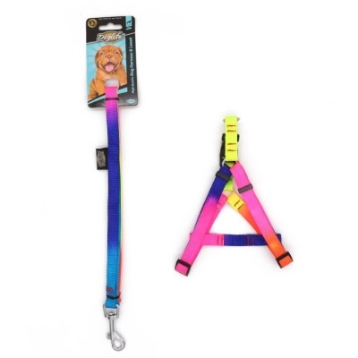 Doglife Gökkuşağı Köpek Göğüs Tasması 2cm