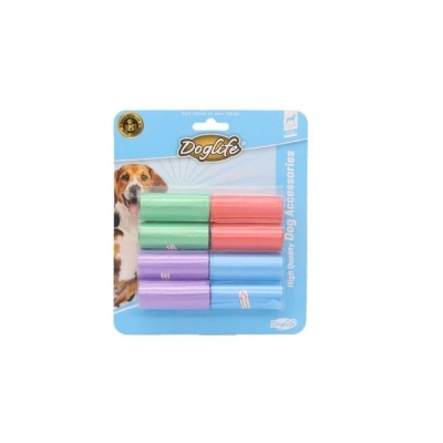 Doglife Renkli Köpek Dışkı Poşeti (8'li)