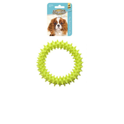Doglife Tırtıklı Kauçuk Ring Köpek Oyuncağı 8cm (Karışık Renkli)