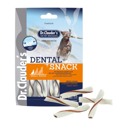 Dr.Clauder's Dental Snack Sığır Derili ve Ördekli Küçük Irk Köpek Ödül Maması 80gr