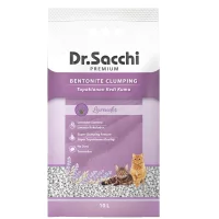 Dr. Sacchi Premium Süper Topaklanan Lavanta Kokulu Bentonit Kedi Kumu 10lt