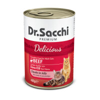 Dr.Sacchi Sığır Etli Yetişkin Kedi Konservesi 400gr