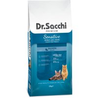 Dr.Sacchi Premium Sensitive Somonlu Yetişkin Kedi Maması 15kg