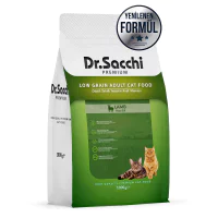 Dr.Sacchi Premium Kuzu Etli Düşük Tahıllı Yetişkin Kedi Maması 1kg