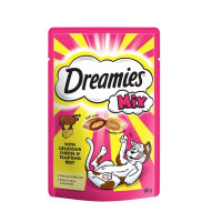 Dreamies Mix İç Dolgulu Sığır Etli ve Peynirli Kedi Ödül Bisküvisi 60gr