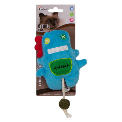 Eastland Catnipli Peluş Mavi Canavar Kedi Oyuncağı 18cm