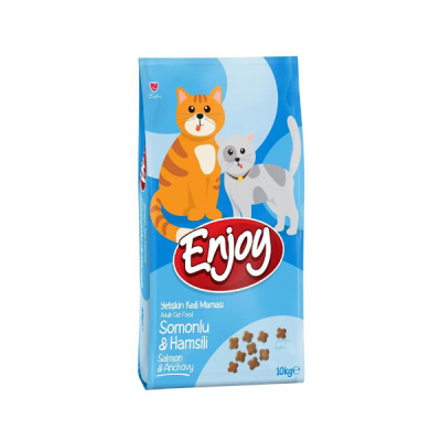 Enjoy Somonlu ve Hamsili Yetişkin Kedi Maması 10kg