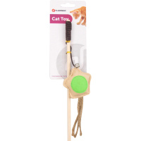 Flamingo Çiçekli Doğal Kedi Oltası 40cm