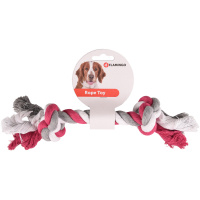 Flamingo 2 Düğümlü Renkli Köpek Diş İpi 30cm  [M] (Karışık Renkli)