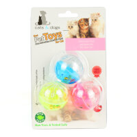 Pet Toys Boncuklu Top Kedi Oyuncağı 4cm (3'lü)