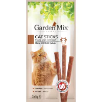 Garden Mix Dana Etli Tahılsız Kedi Ödül Çubuğu 15gr (3'lü)