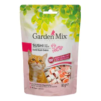 Garden Mix Sushi Kuzulu ve Morina Balıklı Kedi Ödül Maması 60gr