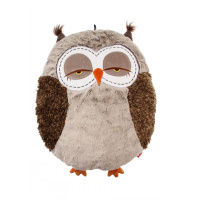 GiGwi Snoozy Friends Peluş Baykuş Kedi ve Köpek Yatağı 55x45cm