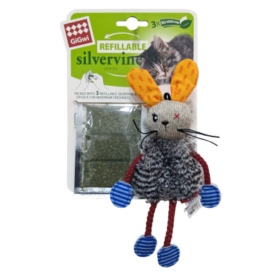 GiGwi Doldurulabilir Catnipli Tavşan Kedi Oyuncağı 20cm