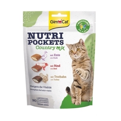 GimCat Nutripockets Country Mix Multivitaminli Kedi Ödül Maması 150gr