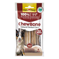 GimDog ChewBone Diş Sağlığı Destekleyici Naturel Press Kemik 8,9cm 80gr (4'lü)