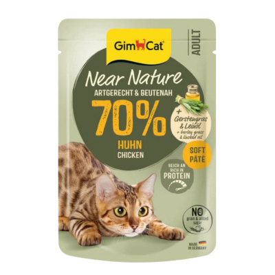 GimCat Near Nature Ezme Tavuklu ve Sülün Etli Yetişkin Kedi Konservesi 85gr