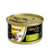 GimCat Shinycat Ton Balıklı ve Çimenli Kedi Konservesi 70gr