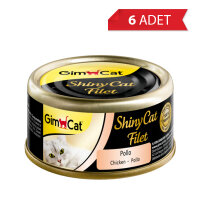 GimCat Shinycat Kıyılmış Tavuklu Kedi Konservesi 70gr (6 Adet)