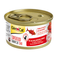 GimCat Superfood Shinycat Ton Balıklı ve Domatesli Kedi Konservesi 70gr