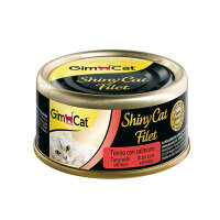 GimCat Shinycat Kıyılmış Ton Balıklı ve Somonlu Kedi Konservesi 70gr