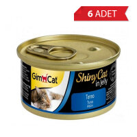 GimCat Shinycat Ton Balıklı Kedi Konservesi 70gr (6 Adet)