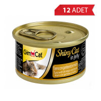 GimCat Shinycat Ton Balıklı ve Karidesli Malt Özlü Kedi Konservesi 70gr (12 Adet)