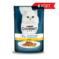 Gourmet Perle Parça Etli Izgara Tavuklu Yetişkin Kedi Konservesi 85gr (6 Adet)