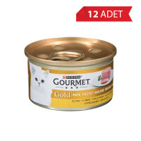 Gourmet Gold Kıyılmış Tavuklu Kedi Konservesi 85gr (12 Adet)