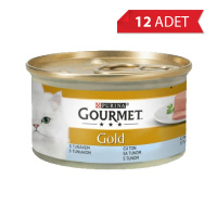 Gourmet Gold Kıyılmış Ton Balıklı Kedi Konservesi 85gr (12 Adet)