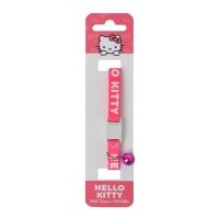 Hello Kitty® Figürlü ve Yazılı Kedi Boyun Tasması 20-30cm (Fuşya-Beyaz)