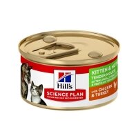 Hill's SCIENCE PLAN Kitten&Mother Mousse Tavuklu ve Hindili Yumuşak Püre Yavru Kedi Konservesi 85gr