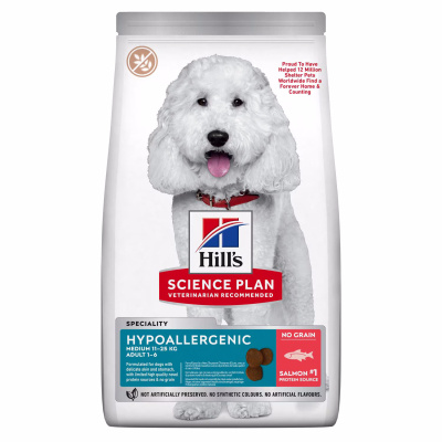 Hill's SCIENCE PLAN Hipoalerjenik Somonlu Orta Irk Yetişkin Köpek Maması 2,5kg
